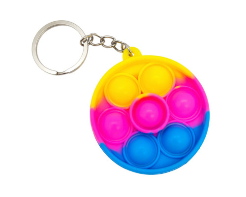 Детский антистресс-брелок Pop It мини Мяч AA3641-8 силикон, 5,5х5,5х1 см