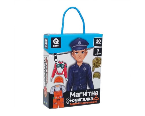 Дитяча магнітна гра "Професії герої сучасності" QB600-004, 20 магнітів 7 професій