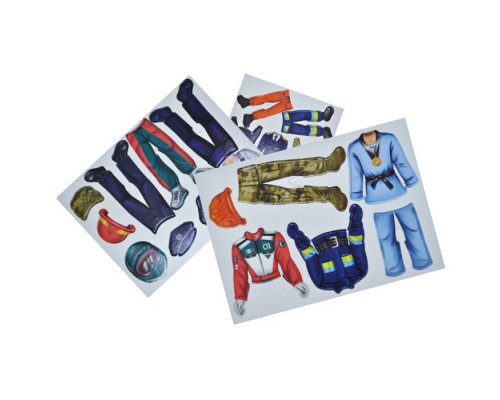 Дитяча магнітна гра "Професії герої сучасності" QB600-004, 20 магнітів 7 професій