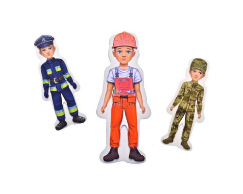 Дитяча магнітна гра "Професії герої сучасності" QB600-004, 20 магнітів 7 професій