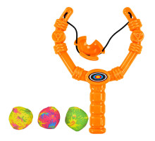 Детская Рогатка XG88-23(Orange) 3 мягких шарика, в сетке