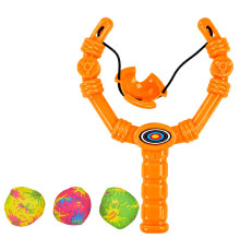 Дитяча Рогатка XG88-23(Orange) 3 м'які кульки, в сітці