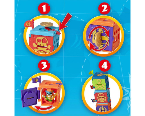 Детский игровой набор с фигурками "Крепость" PIRATIX PPX1D212IN00 серии "Golden Treasure"