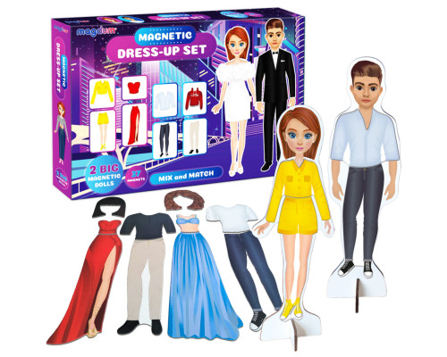Настільна магнітна гра "Magnetic dolls" ML4032-09 EN 2 магнітні ляльки та 37 магнітів