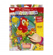 Креативна творчість "Блискуча мозаїка: Parrot" БМ-02-06, 20.6х26 см