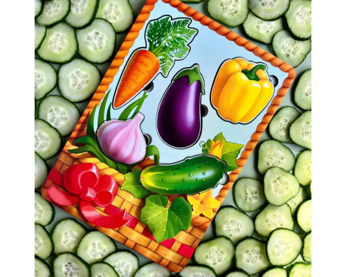 Настольная развивающая игра "Корзина с овощами-1" Ubumblebees (ПСФ042) PSF042 сортер-вкладыш