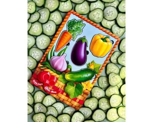Настольная развивающая игра "Корзина с овощами-1" Ubumblebees (ПСФ042) PSF042 сортер-вкладыш