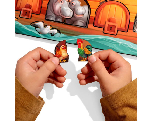 Развивающий пазл-вкладыш "Ноев ковчег" PSD275 с фоном