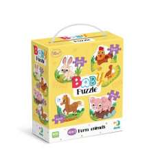 Дитячий пазл 4 в 1 "Baby puzzle. Сільські тварини" 300686 набір 4 в 1