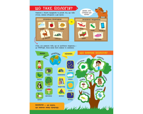 Дітям про науку "Біологія" 14003 українською мовою, 32 сторінки