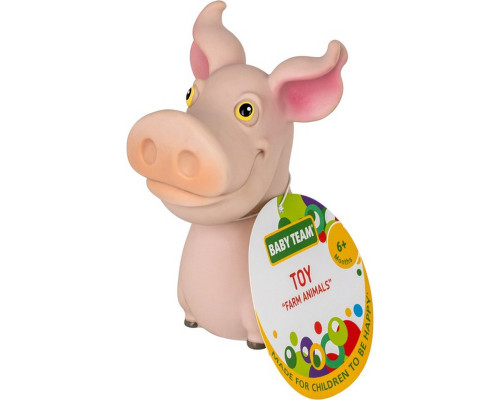 Дитяча іграшка для купання "Бризкаючі тварини ферми Свинка" 8753_свинка