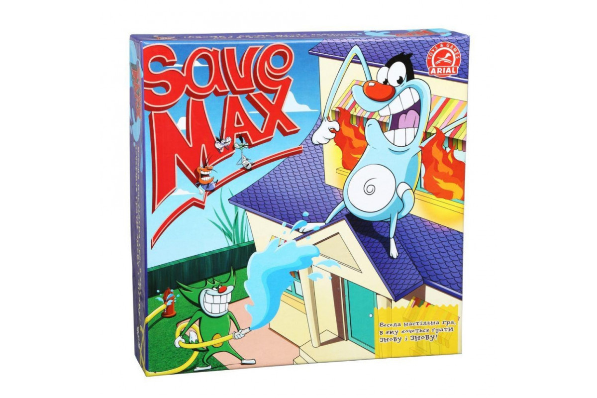 Настільна гра Врятувати Макса. Пожежник Arial 911357 укр. мовою