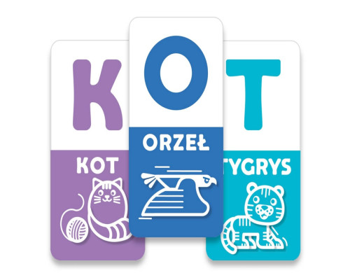 Настольная обучающая игра ABC tęcza 360135, 48 карточек