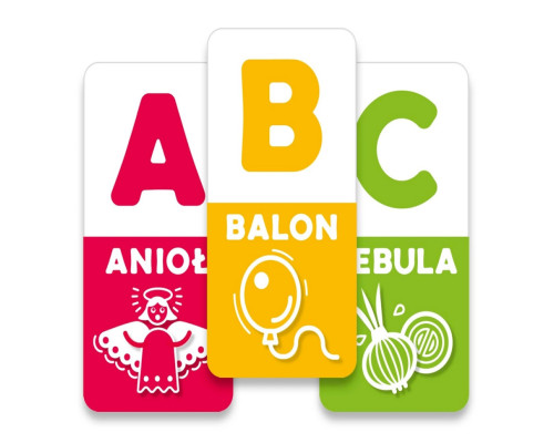 Настольная обучающая игра ABC tęcza 360135, 48 карточек