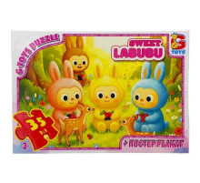 Дитячий пазл "Веселі Лабубу" LAB40 постер, 35 елементів