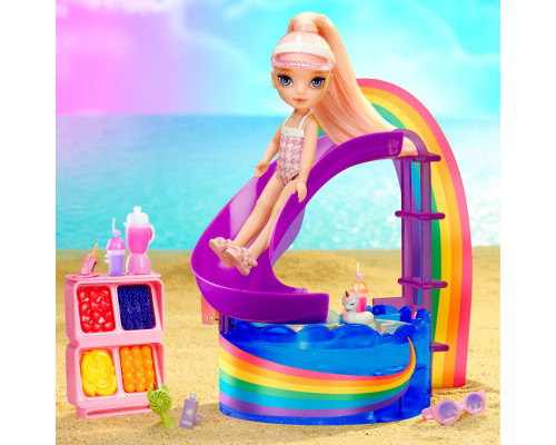 Дитячий ігровий набір із лялькою серії "Littles" - Щасливе свято в басейні Rainbow High 522249