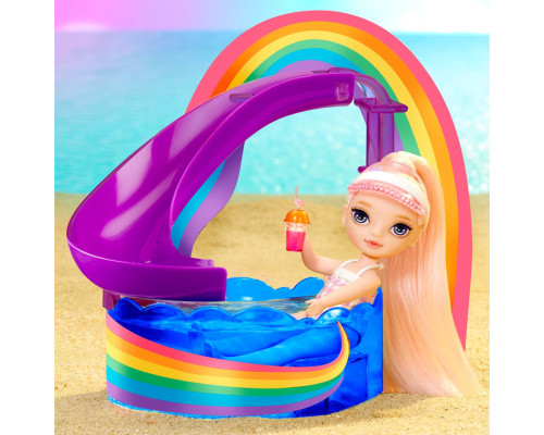 Дитячий ігровий набір із лялькою серії "Littles" - Щасливе свято в басейні Rainbow High 522249