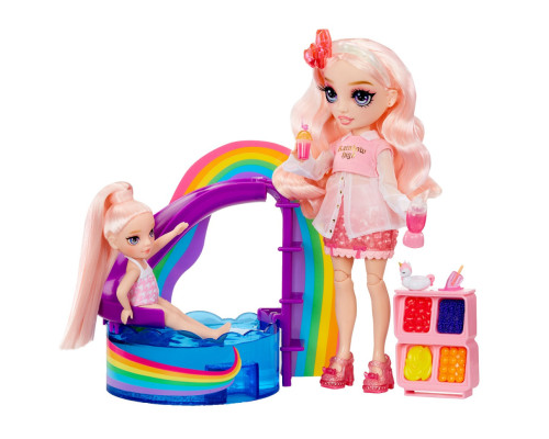 Дитячий ігровий набір із лялькою серії "Littles" - Щасливе свято в басейні Rainbow High 522249