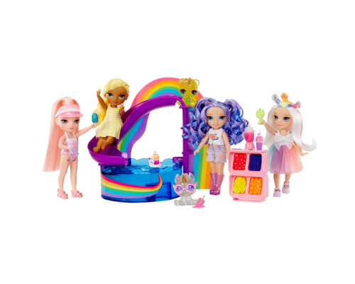 Дитячий ігровий набір із лялькою серії "Littles" - Щасливе свято в басейні Rainbow High 522249