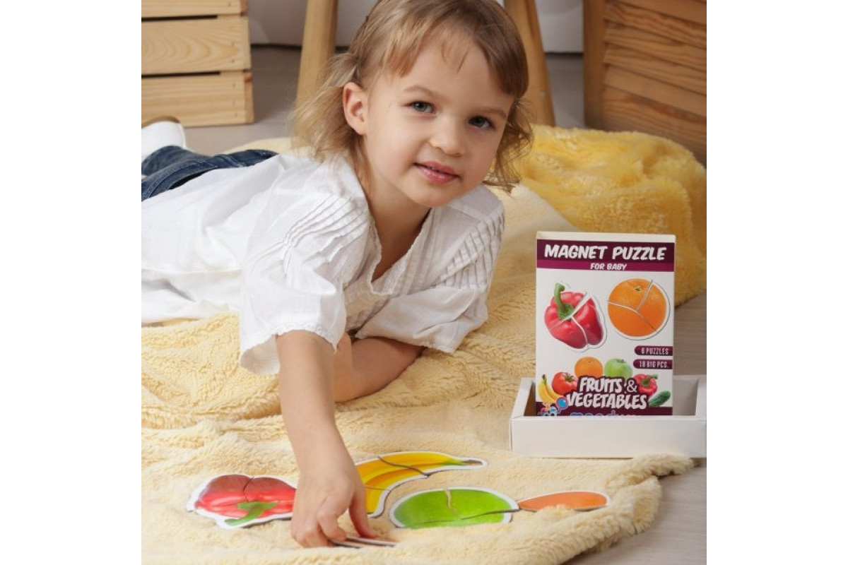 Набор магнитов Magdum Baby puzzle "Фрукты и овощи" ML4031-25 EN