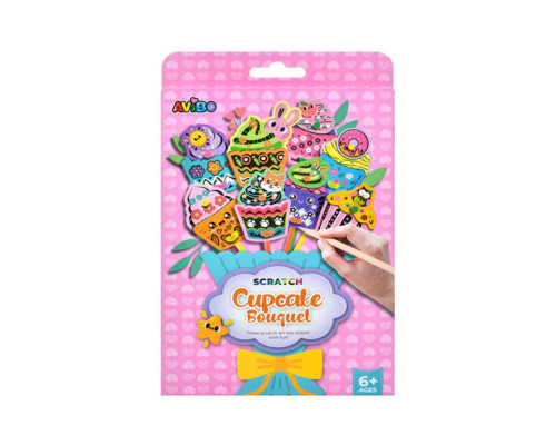 Дитячий набір для творчості "Скретч-арт букет" A1102-3(Pink)