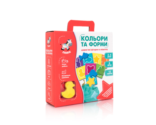 Развивающая игра-сортер Цвета и формы ZB2001-01 из дерева