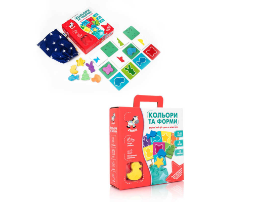 Развивающая игра-сортер Цвета и формы ZB2001-01 из дерева