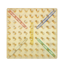 Детская развивающая игрушка "Математический геоборд" AS-7135 дерево