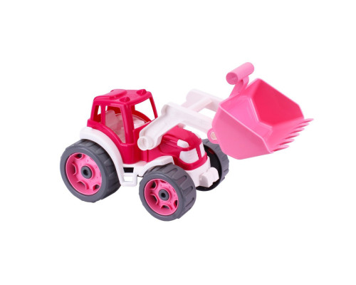 Детская игрушка Трактор 8195TXK с ковшом, розовый