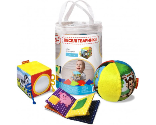 Игрушка мягконабивная "Набор мягконабивных игрушек Весёлые животные"  Macik МС 090602-06