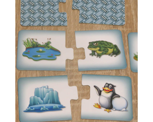 Дитяча настільна гра "Чий будиночок" 0468, 30 картонних карток