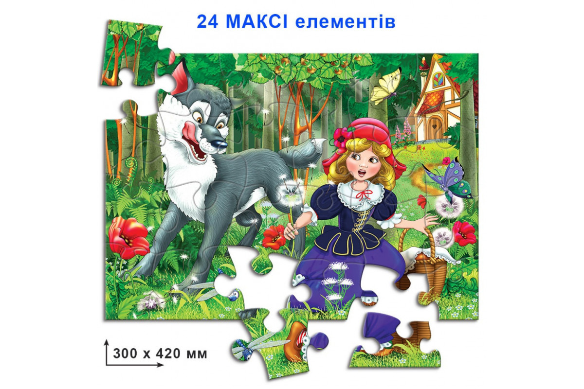 Дитячі пазли "Червона Шапочка" 82142 на 24 елемента Дитячі пазли "Червона Шапочка" 82142 на 24 елемента
