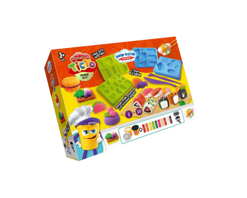 Креативна творчість "Тісто для ліплення "Шеф-кухар" TMD-17-01U…-04U з формами Ресторан Суші 2