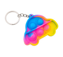 Детский антистресс-брелок Pop It мини Авто AA3641-7 силикон, 6,3х4,3х1 см