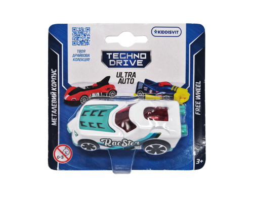 Игровая мини-машинка Ultra Auto TechnoDrive 250321W-8 металлический корпус