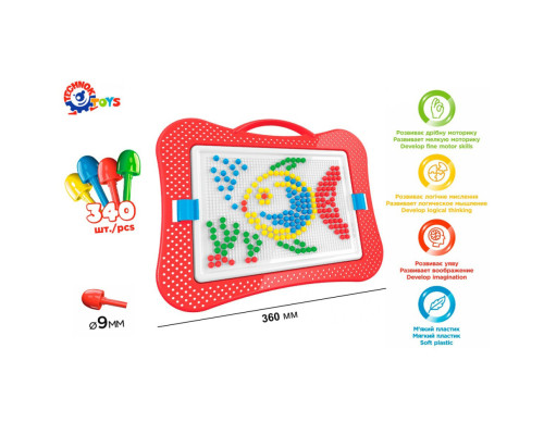 Игрушка "Мозаика 4 ТехноК", арт.3367TXK, 340 фишек