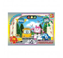 Пазли дитячі "Робокар Полі" RR067435, 70 елементів