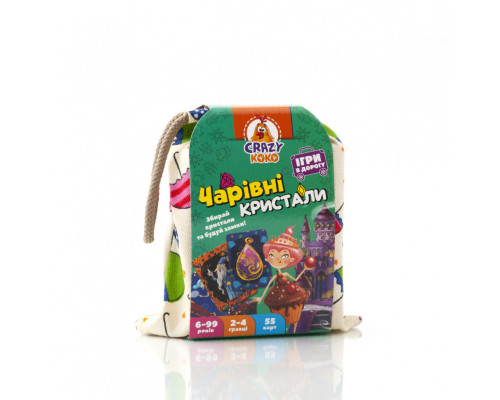 Дитяча настільна гра в мішечку "Чарівні кристали" VT8077-12 карткова