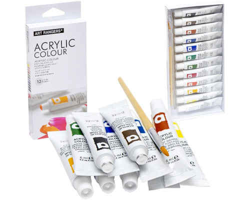 Набір акрилових фарб "Art Rangers Acrylic" PA31.12006.A 6 мл, 12 кольорів