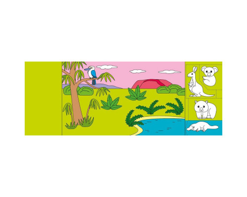 Дитяча книжечка-розмальовка "Хто гойдається на ліані?" 1364007