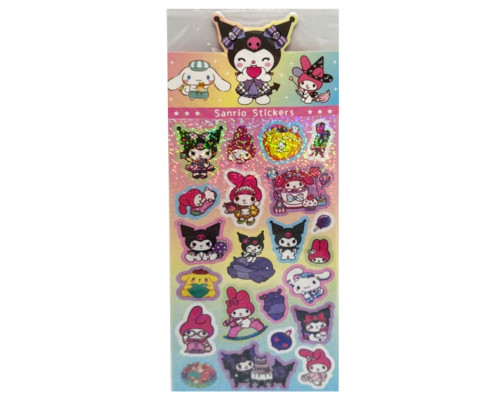 Декоративні наклейки "Sanrio Stickers" SZ240906-16 з блискітками