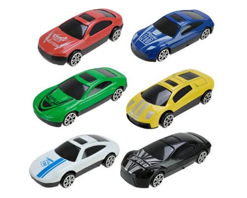 Дитячий трейлер з машинками PS006-1, 6 машинок