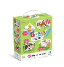Дитячий пазл 4 в 1 "Baby puzzle. День на фермі" 300687 набір 4 в 1