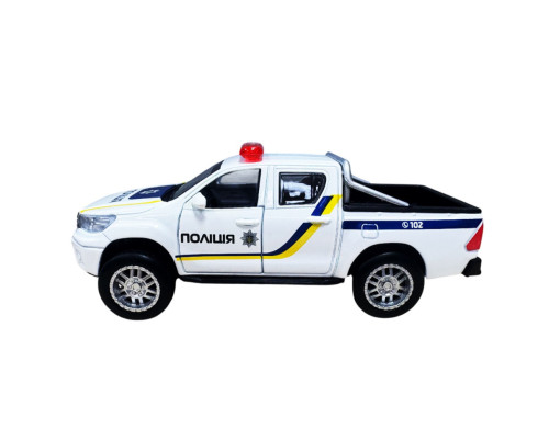 Детская автомодель Toyota Hilux Police TechnoDrive KM250426 масштаб 1:32