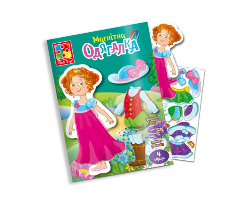 Гра магнітна одягалка «Принцеса» VT3204-26, 1 лялька, 14 магнітів