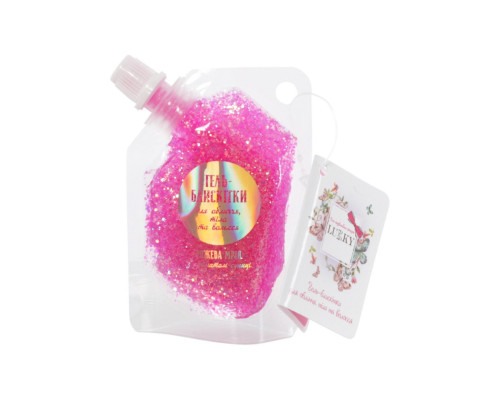 Дитячий гель-блискітки для тіла та волосся T18945 рожевий