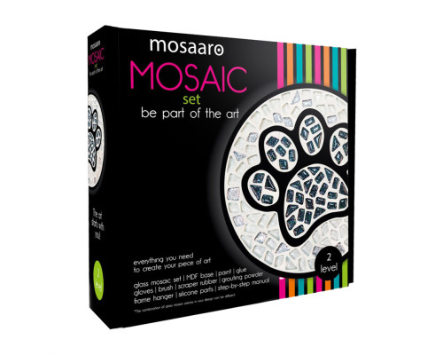 Набор для творчества стеклянная мозаика "Черная лапа" MA2031, 2 уровень