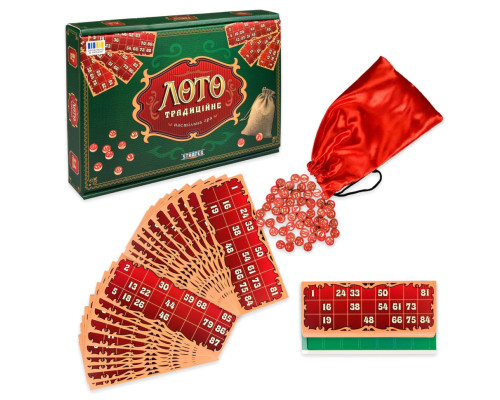 Настольная игра "Традиционное Лото" 30488 бочонки 90 штук