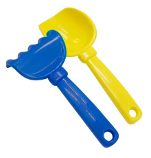 Набір для пісочниці "Латаття №5" 1074(Blue-Yellow) лопатка, граблі
