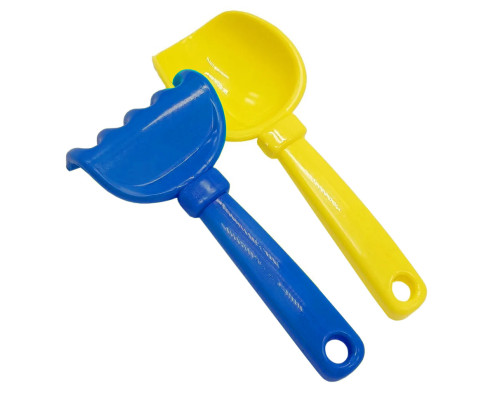 Набір для пісочниці "Латаття №5" 1074(Blue-Yellow) лопатка, граблі